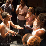 Nefertiti Burton leading a Storytelling Workshop in 2015 in Sâo Paulo, Brazil.