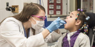 UofL's School of Dentistry has provided free dental care to local children on the first Friday in February (national Give Kids a Smile day) since 2002