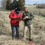 Project partners professors Daniel Krebs (History) and DJ Biddle (Geography & Geosciences) working with drone and GIS technology to create a story map of the 1862 Battle of Perryville.