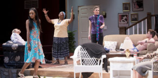 University of Louisville Theatre Arts presents “Vanya and Sonia and Masha and Spike,” winner of the 2013 Tony Award for Best Play, March 1-5 in Thrust Theatre.