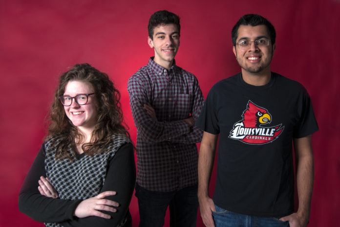 Left to right: Olivia Muncie, Mohammed Hindi and Ramapriya Rangaraju.