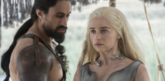 Characters from 'Game of Thrones,' Khal Drogo and Daenerys Targaryen, speak Dothraki, invented by linguist David Peterson, who is speaking at UofL on April 14.