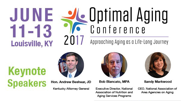 Optimal Aging Conference Kentucky Attorney General Andy Beshear is one of the keynote speakers at the upcoming Optimal Aging Conference.