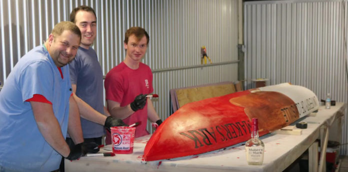 Civil engineering students at UofL built a concrete canoe and figured out how to make it float as part of a competition with students from other engineering schools in the region.