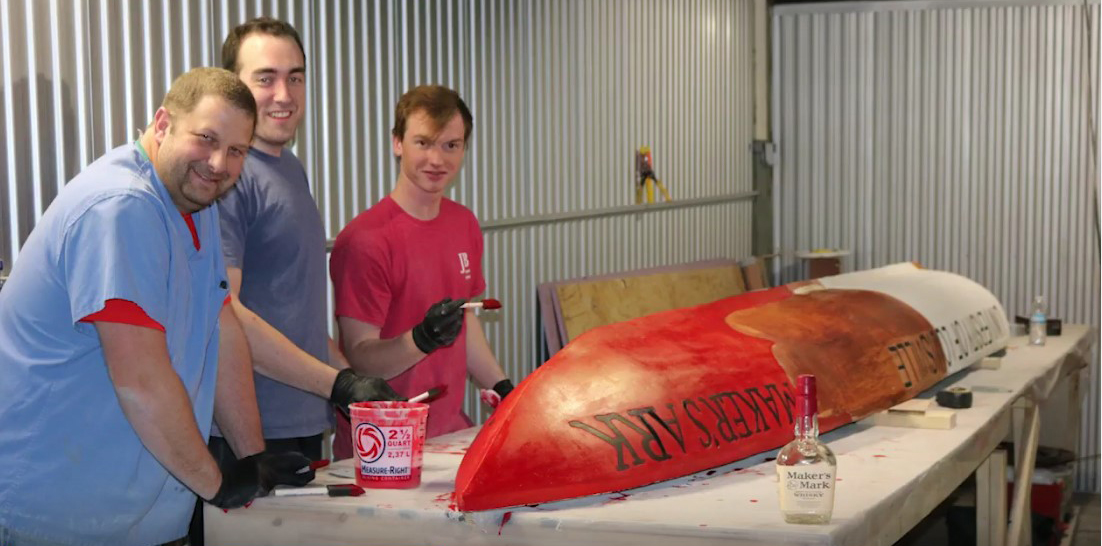 Civil engineering students at UofL built a concrete canoe and figured out how to make it float as part of a competition with students from other engineering schools in the region.