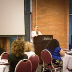 Dawne Gee spoke at the fifth annual Women's Leadership Conference about the power of a positive attitude.