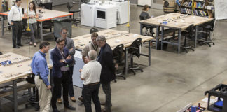 Executives from some of the nation's largest companies visited UofL this week to learn more about the emerging manufacturing technology being developed on campus.