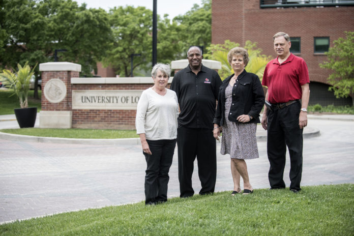 From left to right is Deborah P Walker, Irvin Williams, Carla D Meredith, and Dennis R Thomas. They will serve as mentors to youth participating in the Mayor's SummerWorks Program.