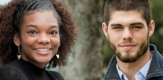 Jalyn Shontee (left) of Louisville and Conrad Smart of Versailles have been selected to speak at next week's commencement ceremony.