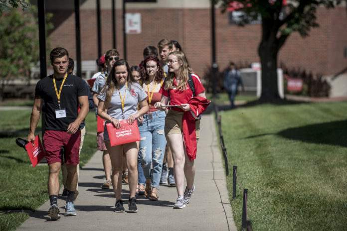 UofL's incoming freshmen get a campus tour and learn about all of the other university resources during their two-day orientation.