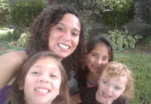 Medical student Shayna Hale and her children