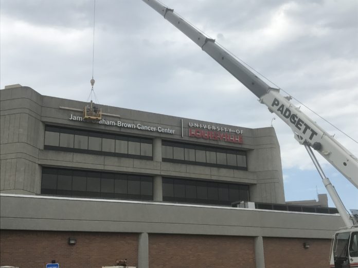 Signage changes took place last week as University Medical Center again took over as manager of UofL Hospital and the James Graham Brown Cancer Center following four years of a joint operating agreement with KentuckyOne Health.