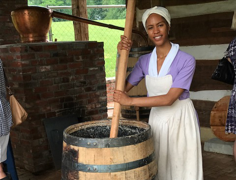 Sidney Edwards playing Rose, an enslaved distiller at Locust Grove