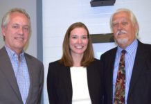 Mayor Greg Fischer, Sarah Moyer and Craig Blakely