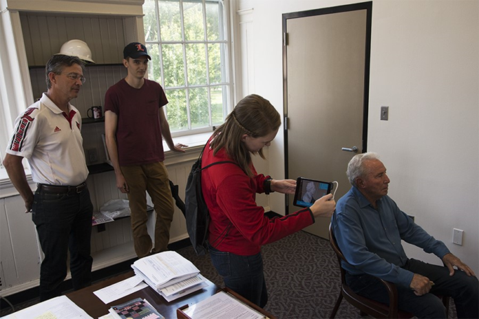 corso bust Prior to ESPN's GameDay, Kate Schneidau and Sam Williams scanned Lee Corso's head before printing out busts via a 3D printer.