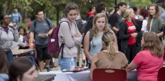 This was the second year for the Nonprofit Fair, hosted by the Honors Student Council‘s service committee.