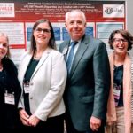 Members of the eQuality steering committee Monica Ann Shaw, M.D., M.A., Leslee Martin, M.A., Stacie Steinbock, M.Ed., and Susan Sawning, M.S.S.W., with Darrell Kirch, M.D., president and CEO of AAMC (center)
