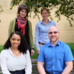 Clockwise from top left: Health and Social Justice Scholars Tasha Golden, Devin McBride, John C. Luttrell and Morgan Pearson