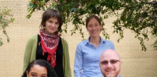 Clockwise from top left: Health and Social Justice Scholars Tasha Golden, Devin McBride, John C. Luttrell and Morgan Pearson