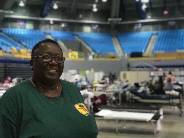 UofL School of Nursing Assistant Professor Montray Smith, M.S.N., R.N., at the Federal Medical Station in Manatí, Puerto Rico, where she provided care in the wake of Hurricanes Irma and Maria with a federal Disaster Medical Assistance Team.