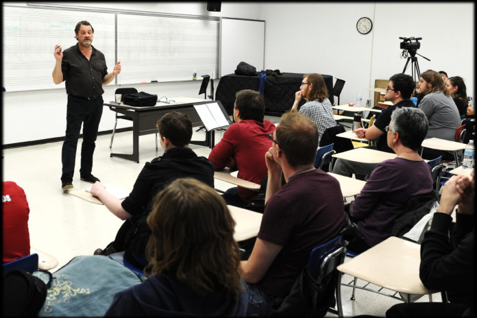 Bent Sorenson, this year's Grawemeyer Award winner for Music Composition, taught a master class at UofL in 2014 during the New Music Festival.