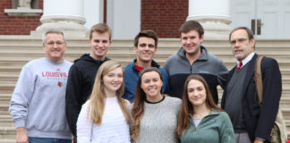 The McConnell Center's 2017-18 moot court competition team.