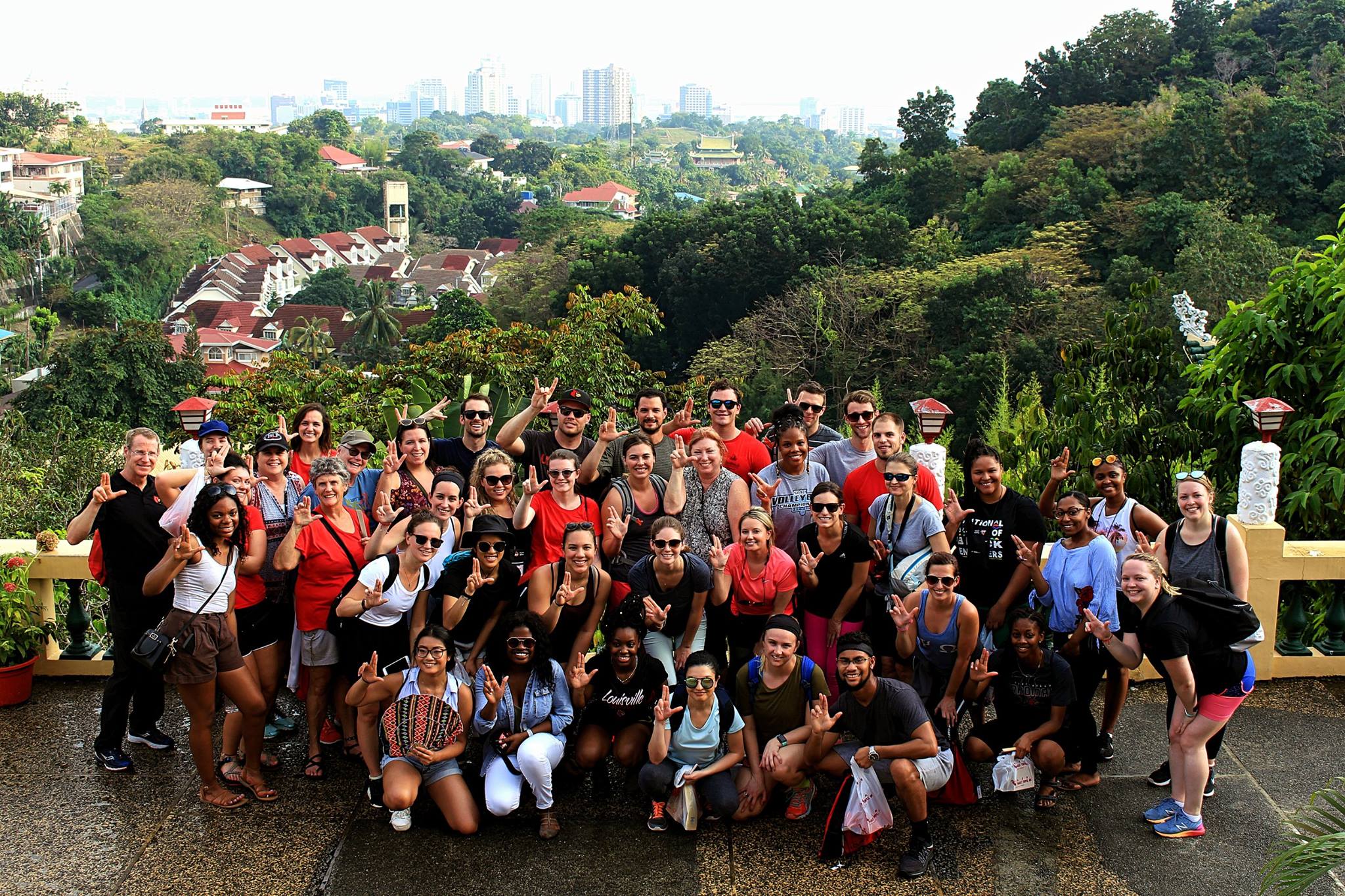 The UofL group in Cebu as part of the ISLP.