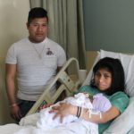 Irma Gonzalez Garcia (right) and Joel Chavéz welcomed baby Brittany shortly after midnight on Jan. 1.