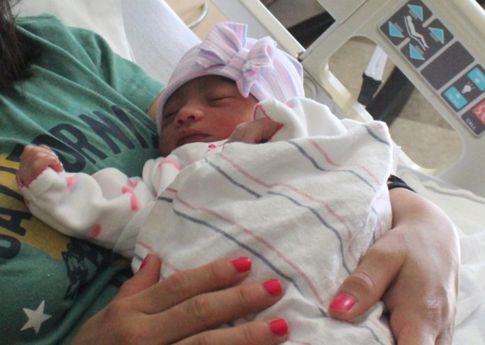 Brittany Yoeliz Chavéz Gonzalez was the first baby born in Louisville on Jan. 1, 2018.