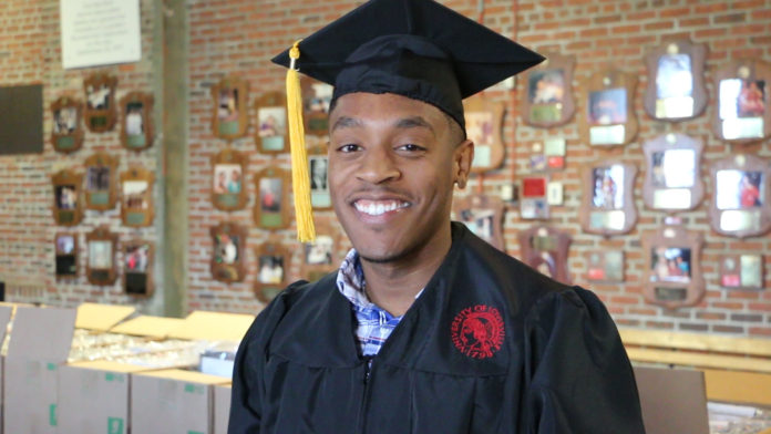 Jalen Townsend became a father at age 15 and served three tours of duty in the U.S. Army, but that didn't stop him from earning his degree from UofL.