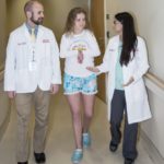 UofL medical student Michael Parsons, Lee Specialty Clinic patient Whitney Foster and Priya Chandan, M.D., M.P.H.