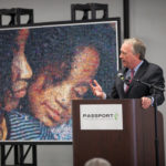 Interim president Greg Postel speaks during Passport Health Plan's groundbreaking ceremony. UofL will lease space in the new building in west Louisville.