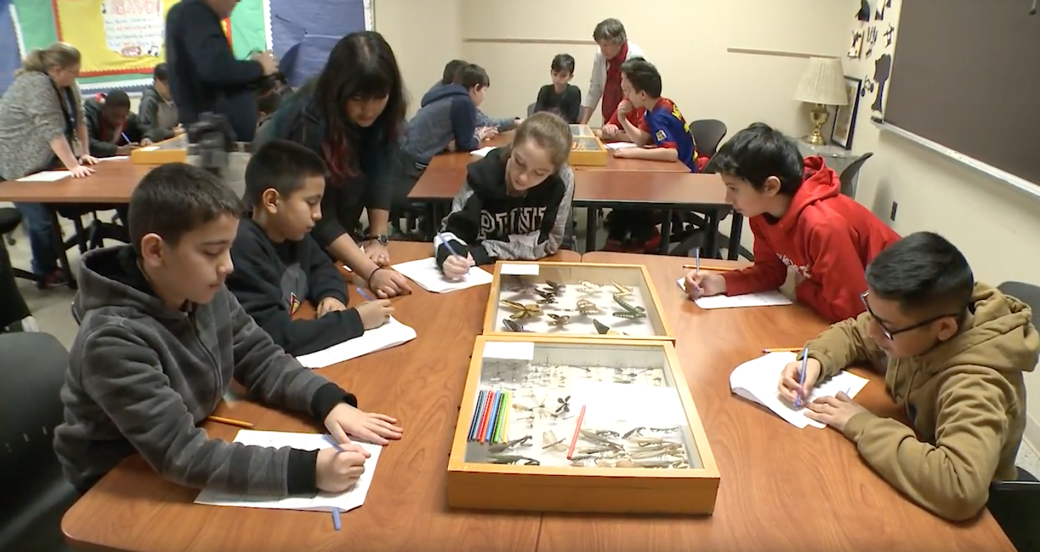 The middle school students' visit to UofL’s campus is the first stage of a 5-year international research and educational project.