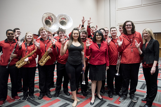 Though Bendapudi doesn't officially start at UofL until May 15, her early engagement with hundreds of UofL faculty, staff and students has been well received. 