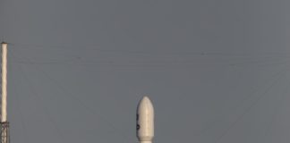 A SpaceX Falcon 9 rocket lifts off from Space Launch Complex 40 at Cape Canaveral Air Force Station in Florida, carrying NASA's Transiting Exoplanet Survey Satellite (TESS).