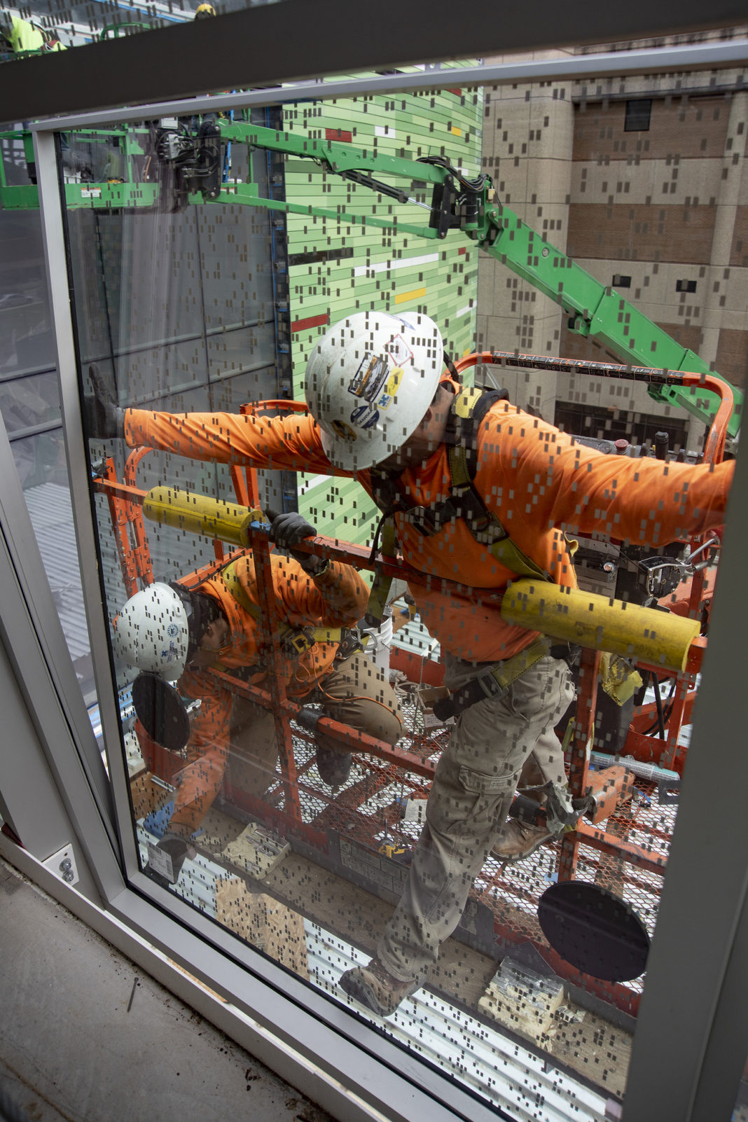 pedway glass installation