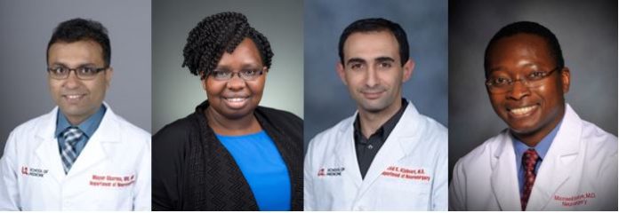 Mayur Sharma, M.D., M.Ch., Beatrice Ugiliweneza, Ph.D., M.S.P.H., Zaid Aljuboori, M.D., Maxwell Boakye, M.D.