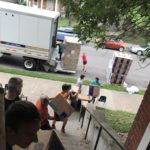 Unloading new supplies at La Casita Center