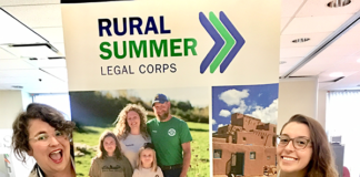 Brandeis Law students Lauren North and Caitlin Kidd are student fellows with the Rural Summer Legal Corps.