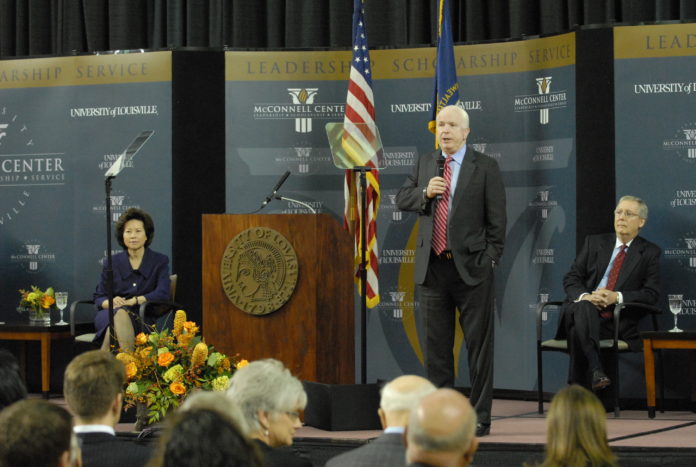 John McCain spoke at UofL in 2009.