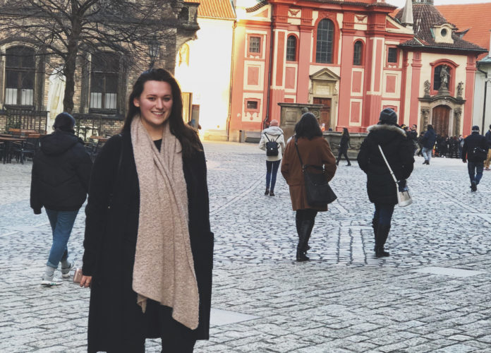 UofL senior Kelly Vetter spent the summer studying in Prague where she took about 75 short video clips that won her an award.