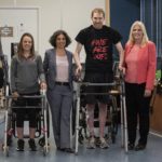 Left to right:  Kelly Thomas, Claudia Angeli, Ph.D., Jeff Marquis and Susan Harkema, Ph.D.