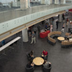 Students take advantage of the variety of seating options throughout the BAB.