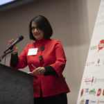 UofL President Neeli Bendapudi announced UofL’s membership today at the Louisville Sustainability Symposium, which UofL is hosting for the first time.