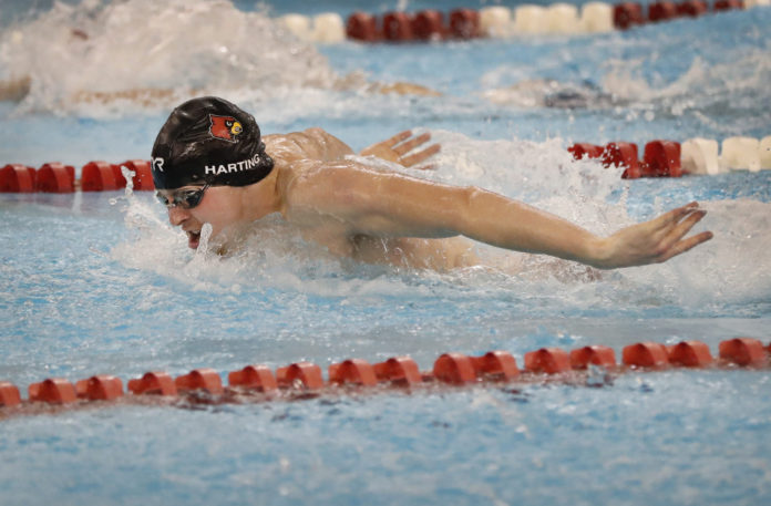 This summer, Zach Harting placed third at the Pan Pacific Championships in Tokyo.