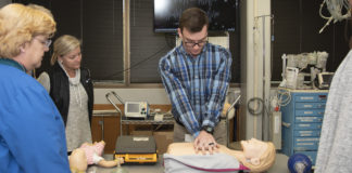 UofL's Patient Simulation team is on track to train 1,000 students in CPR this year, a number that has nearly doubled in the past few years.