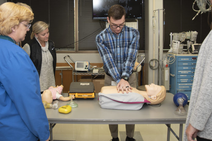 UofL's Patient Simulation team is on track to train 1,000 students in CPR this year, a number that has nearly doubled in the past few years.