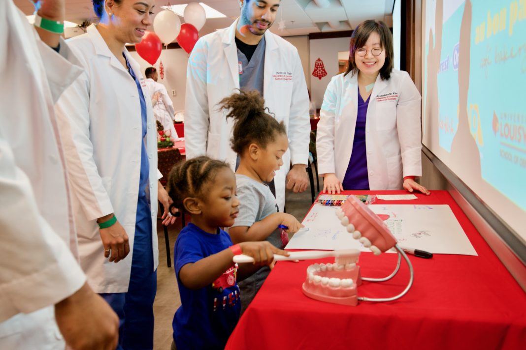 Children took part in educational activities during the 2017 'Shop with a Dentist' event