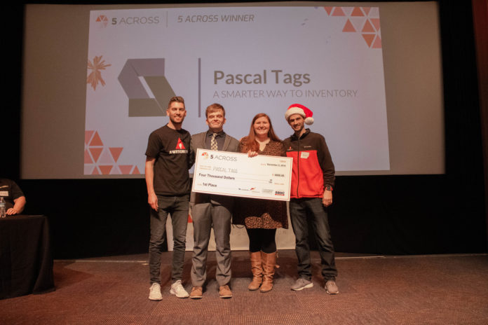UofL student startup Pascal Tags won the 2018 5 Across finals. (Credit: Awesome Inc.)