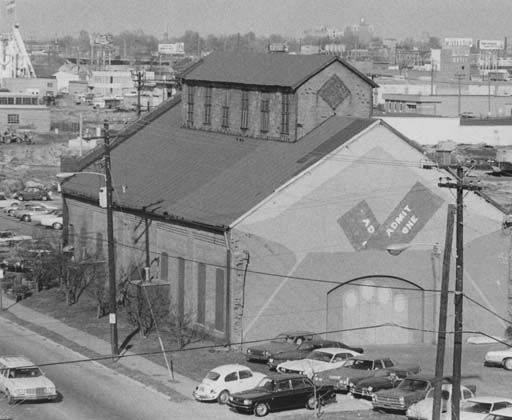 The Red Barn, date unknown, used to serve as a manufacturing facility for the Caldwell Tank Company. Photo courtesy of UofL Archives and Special Collections.